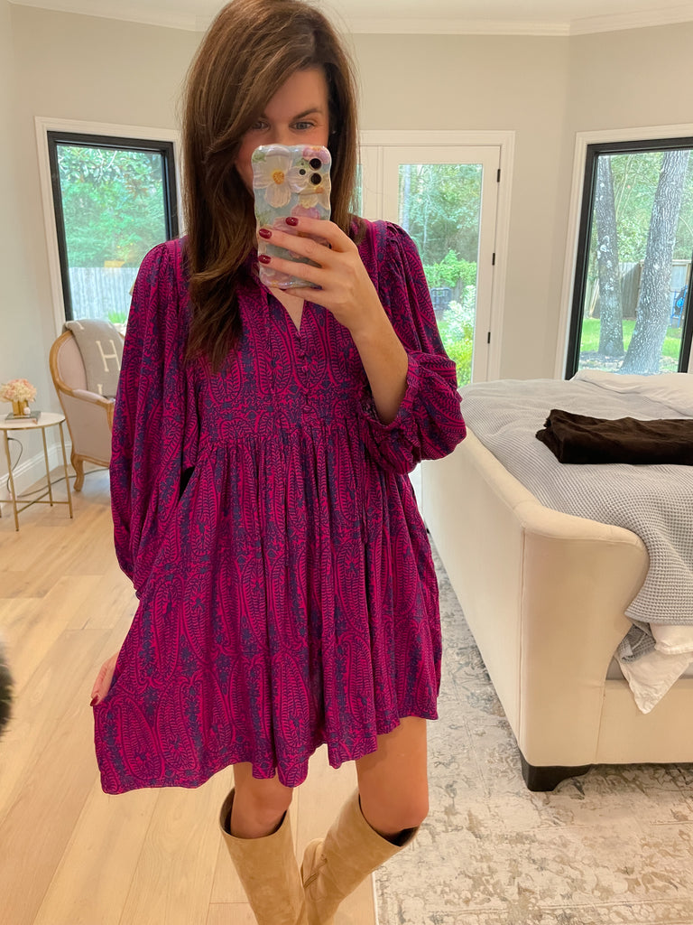 Berry Boheme Dress