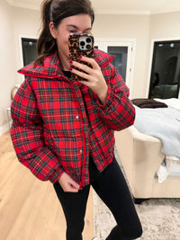 Ralph Plaid Puffer Jacket