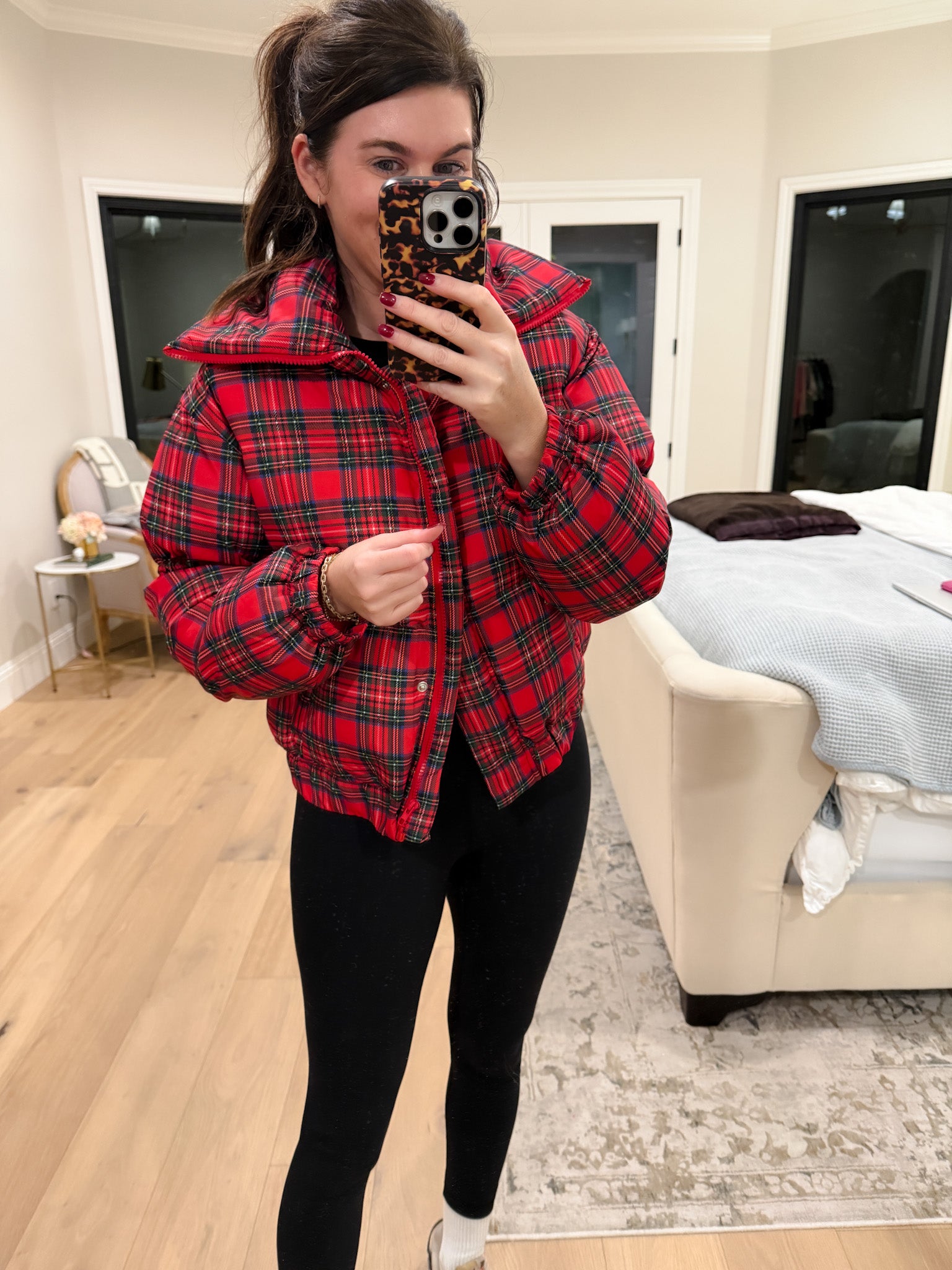 Ralph Plaid Puffer Jacket