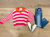 Cozy Calling Striped Sweater in Pink/Natural