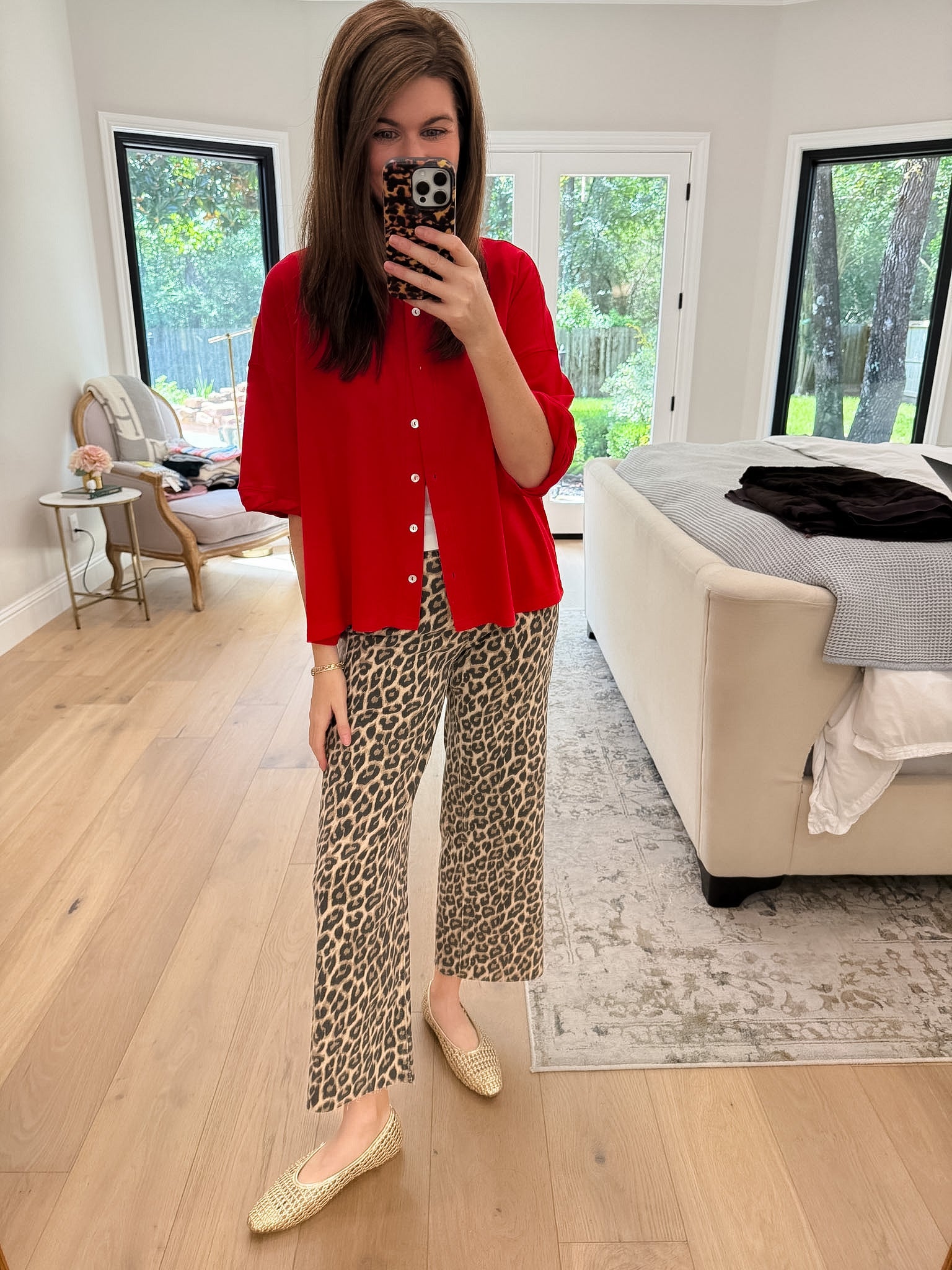 The Finishing Touch Cardigan in Red