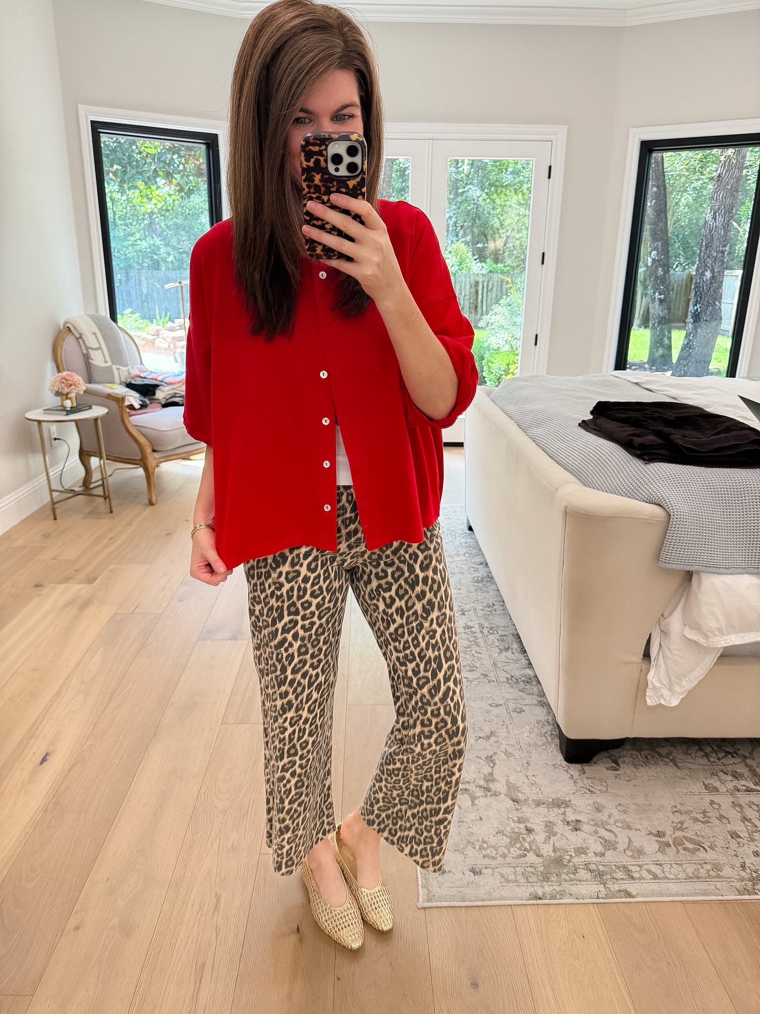 The Finishing Touch Cardigan in Red