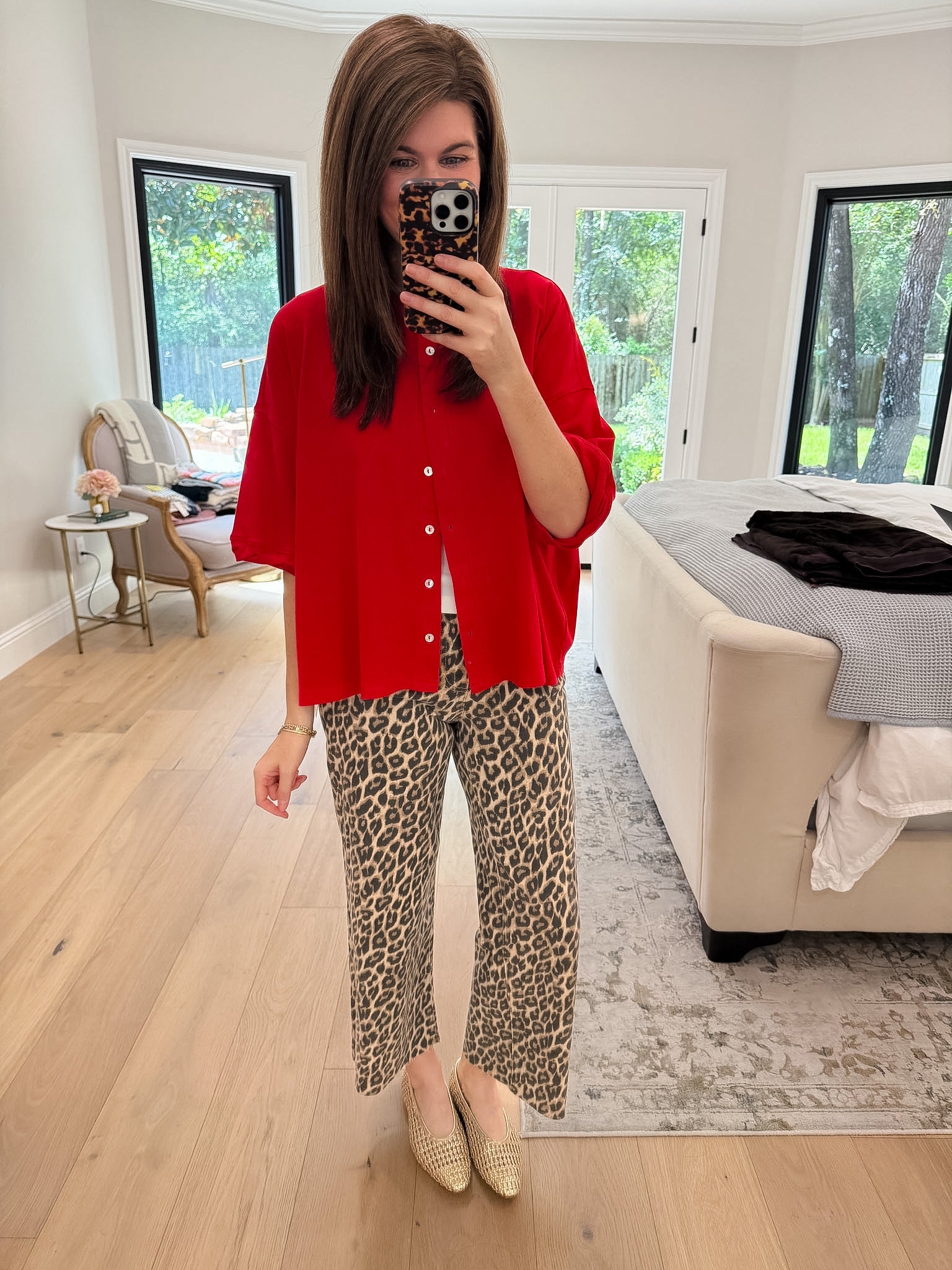 The Finishing Touch Cardigan in Red