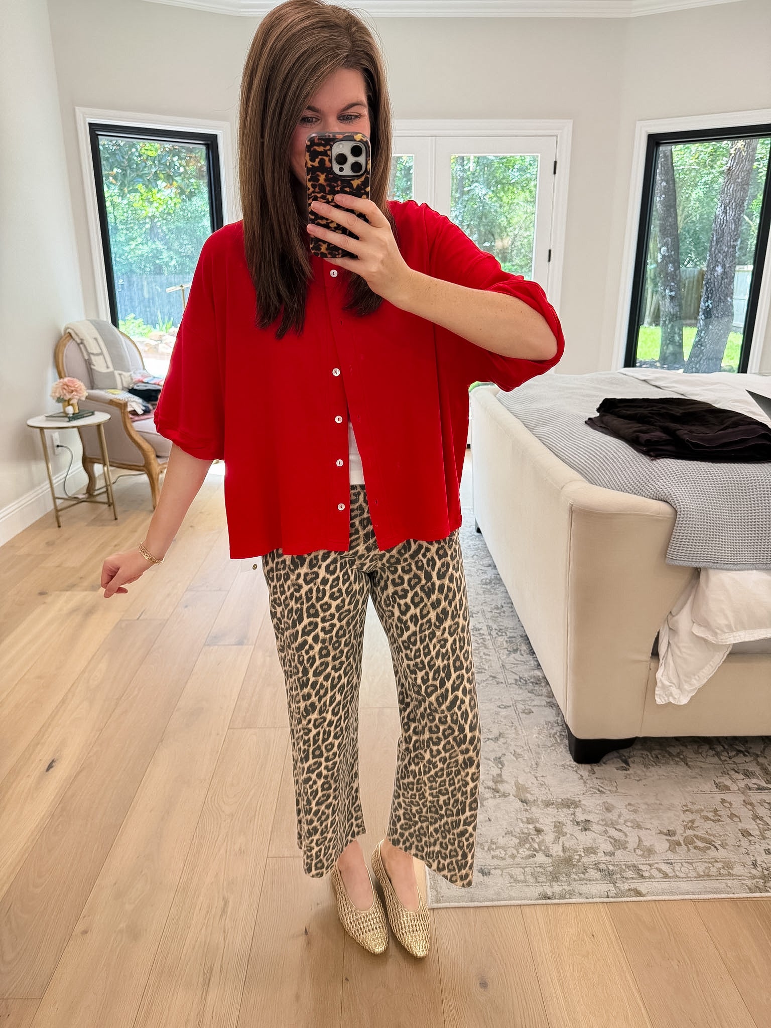 The Finishing Touch Cardigan in Red