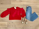 Still Yours Bow Front Top in Red
