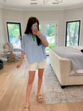 Ocean Escape Striped Top in Blue