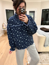 Bloom & Cozy Quilted Pullover