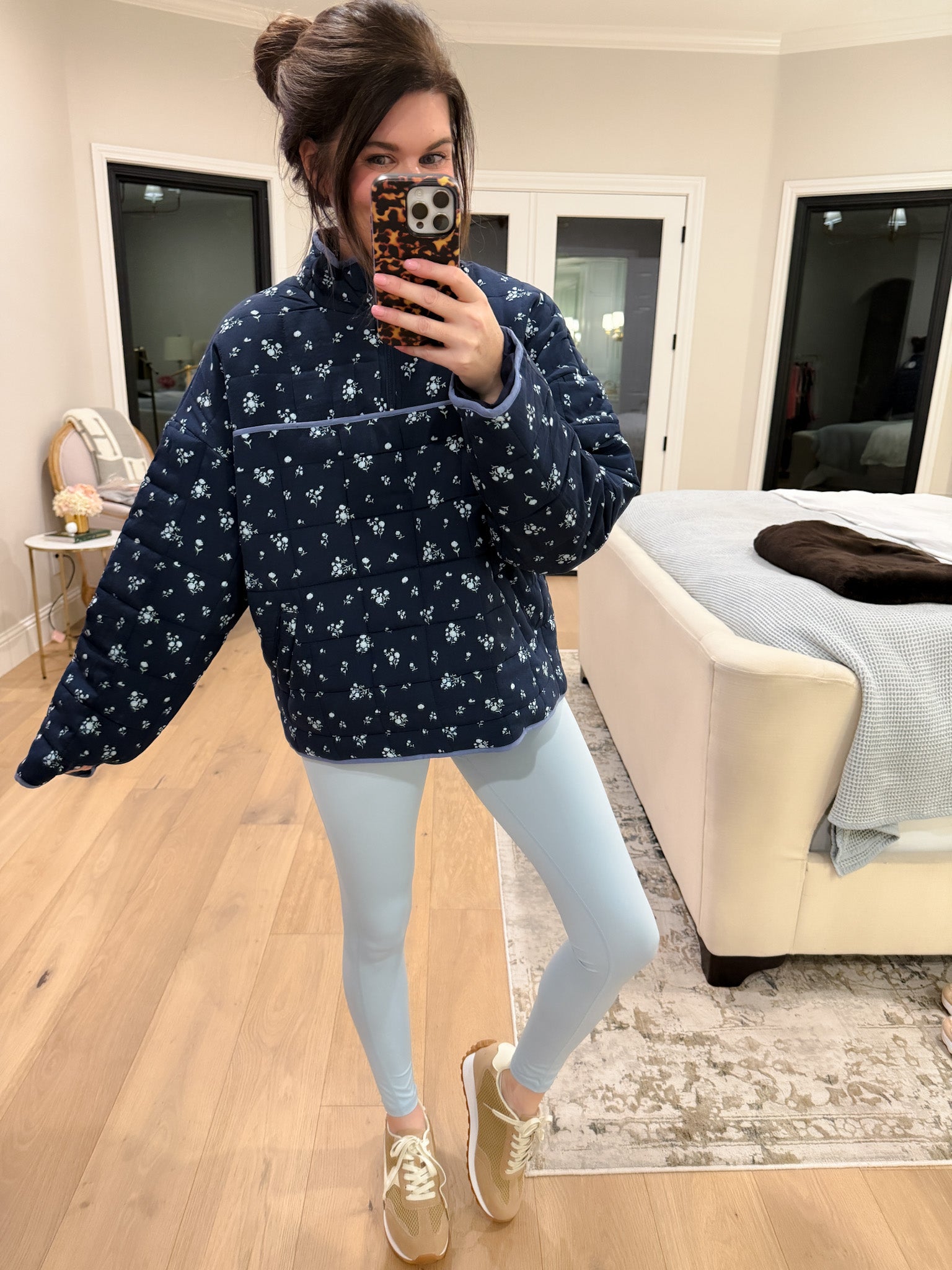 Bloom & Cozy Quilted Pullover