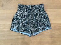 SALE! Keep Up Leopard Shorts in Gray *Final Sale*