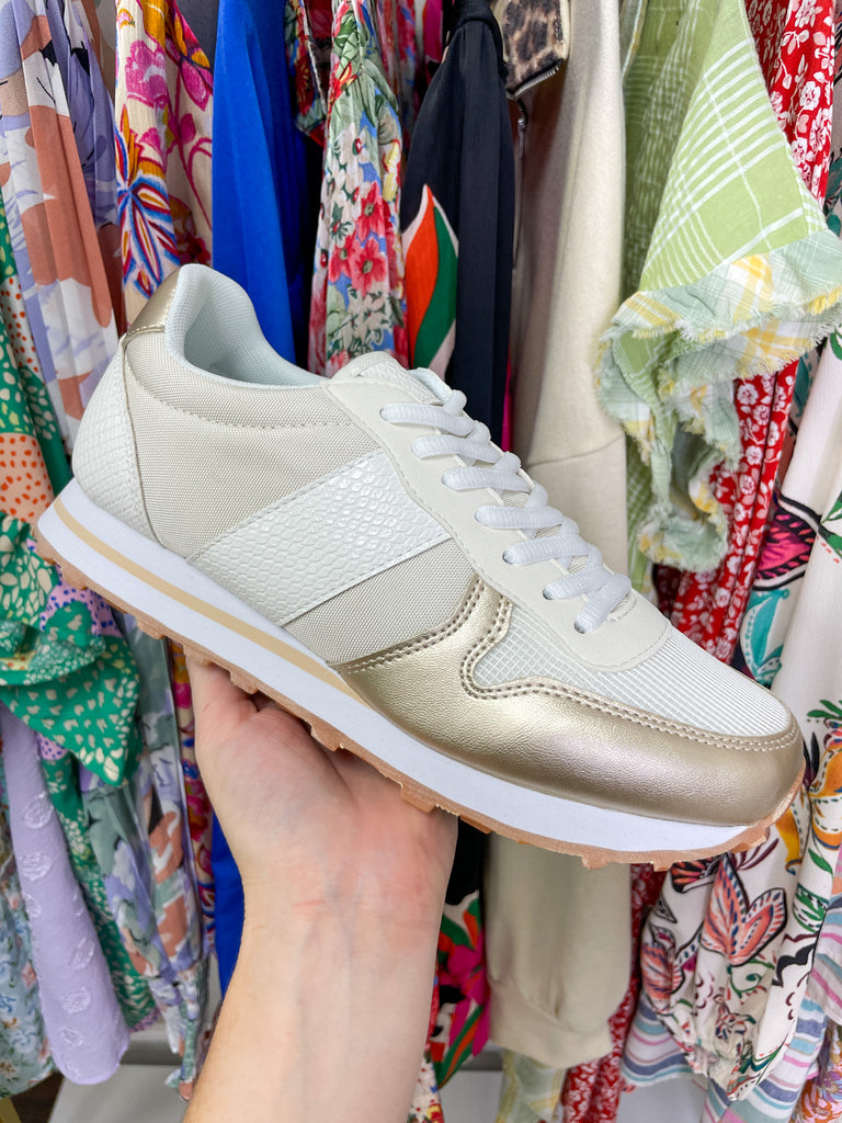 Phoebe Sneakers in Champagne