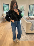 Still Yours Bow Front Top in Black