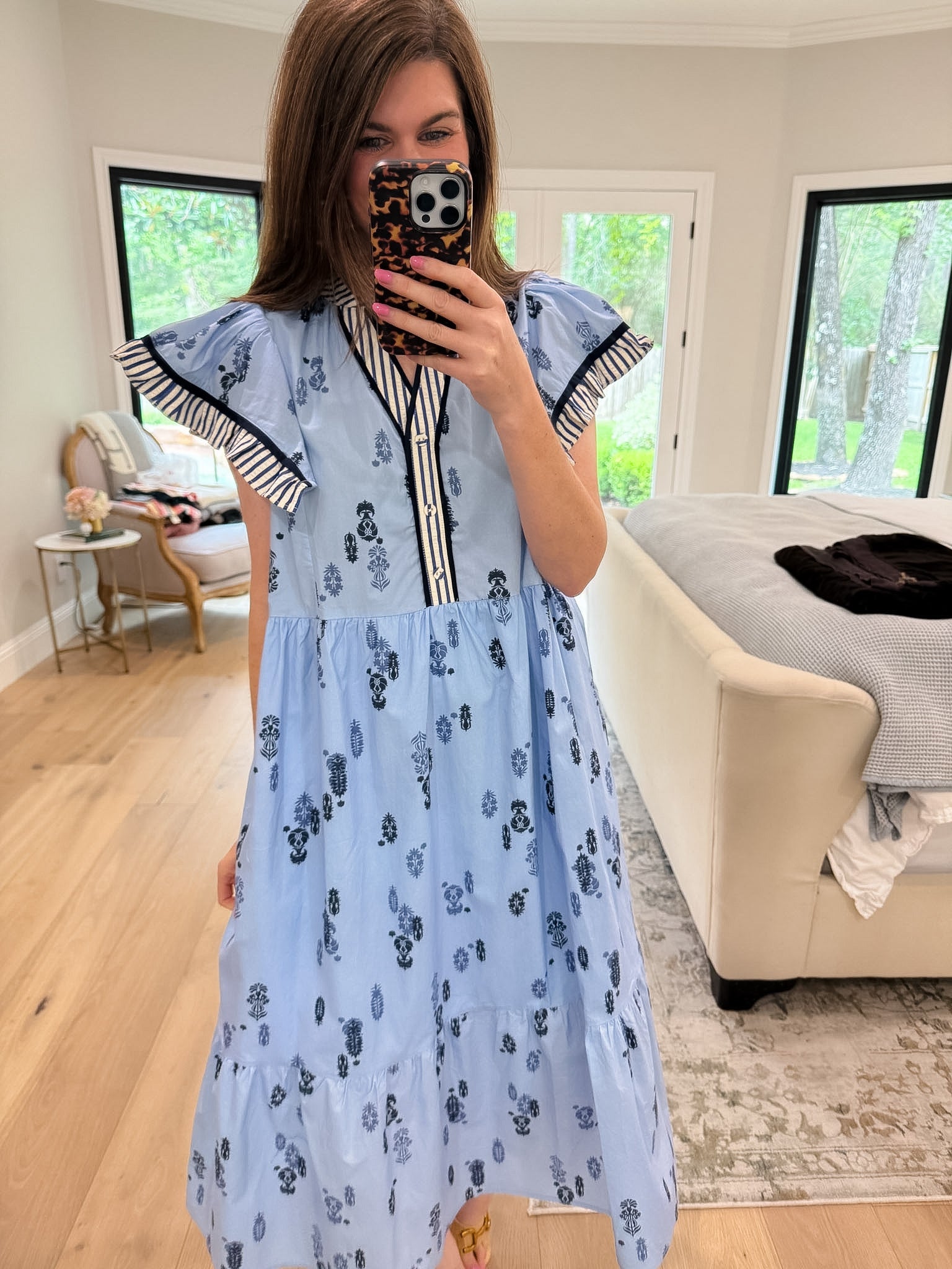 Shoreline Charm Midi Dress