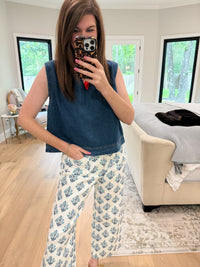 Blue Haven Denim Tank