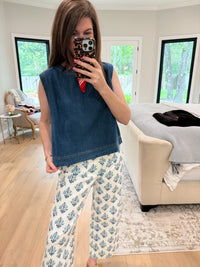 Blue Haven Denim Tank