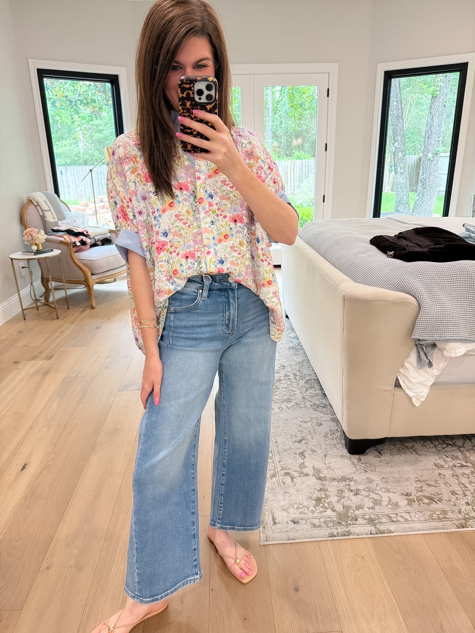 Floral Reverie Jacquard Button Down