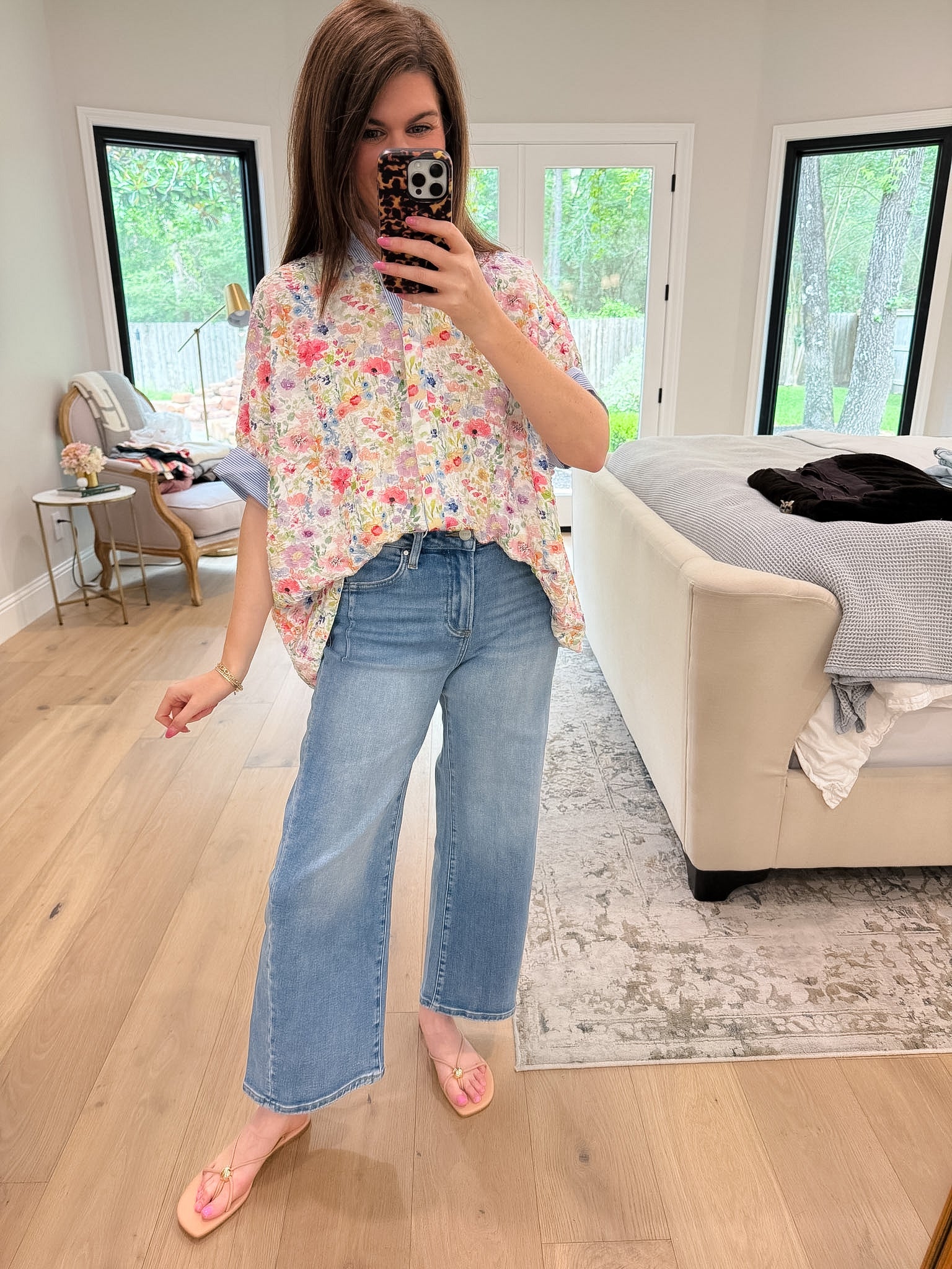 Floral Reverie Jacquard Button Down