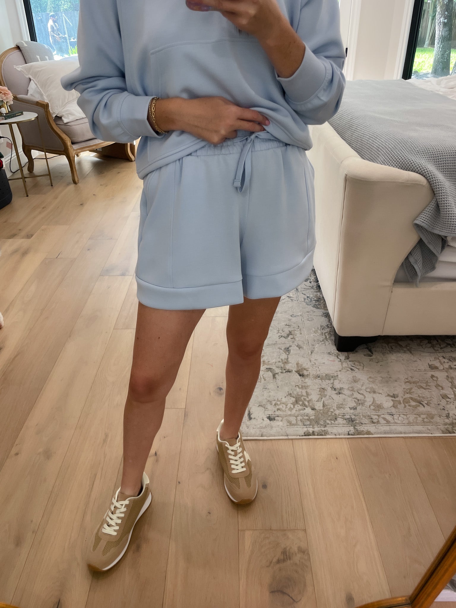 Set the Pace Shorts in Frost Blue