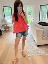 Summer Daydream Gingham Tiered Tank
