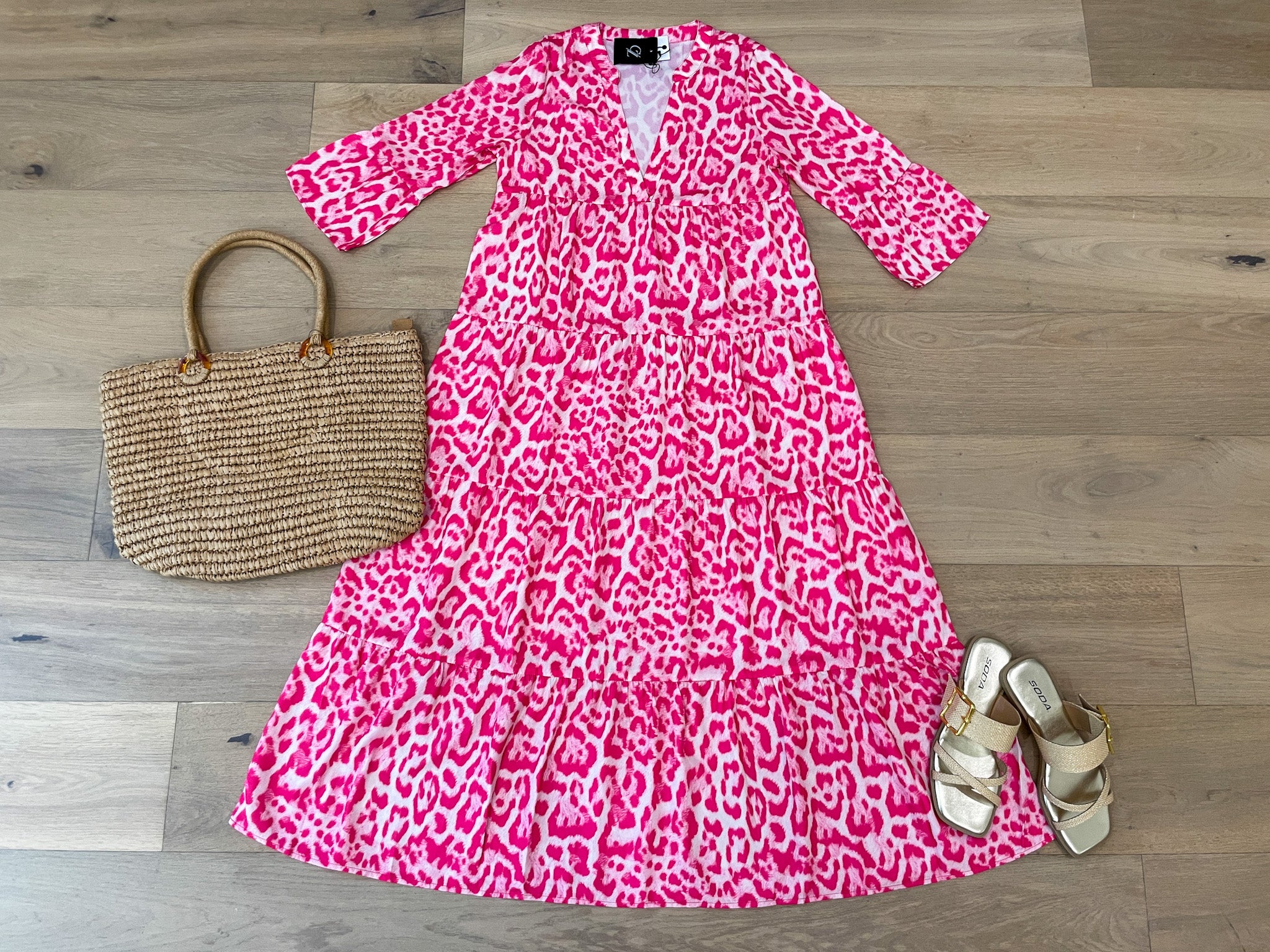 SALE! Sambra Leopard Print Maxi Dress *Final Sale*