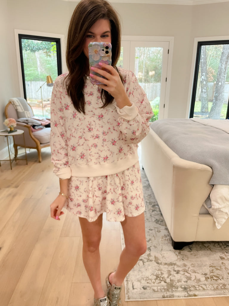 Soft Bloom Skort Set