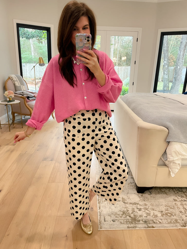 Layer It On Cardigan in Pink