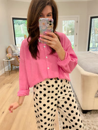 Layer It On Cardigan in Pink