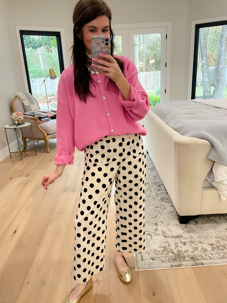 Layer It On Cardigan in Pink