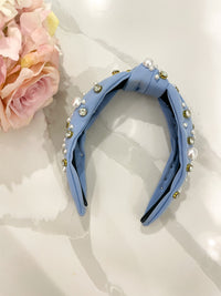 Crowning Glory Headband in Light Blue *Final Sale*