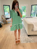 Shoreline Stripe Dress in Green