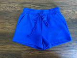 Call My Jet Textured Shorts in Royal