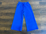 Call My Jet Textured Pants in Royal