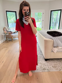 Simply Styled Maxi Dress in Red