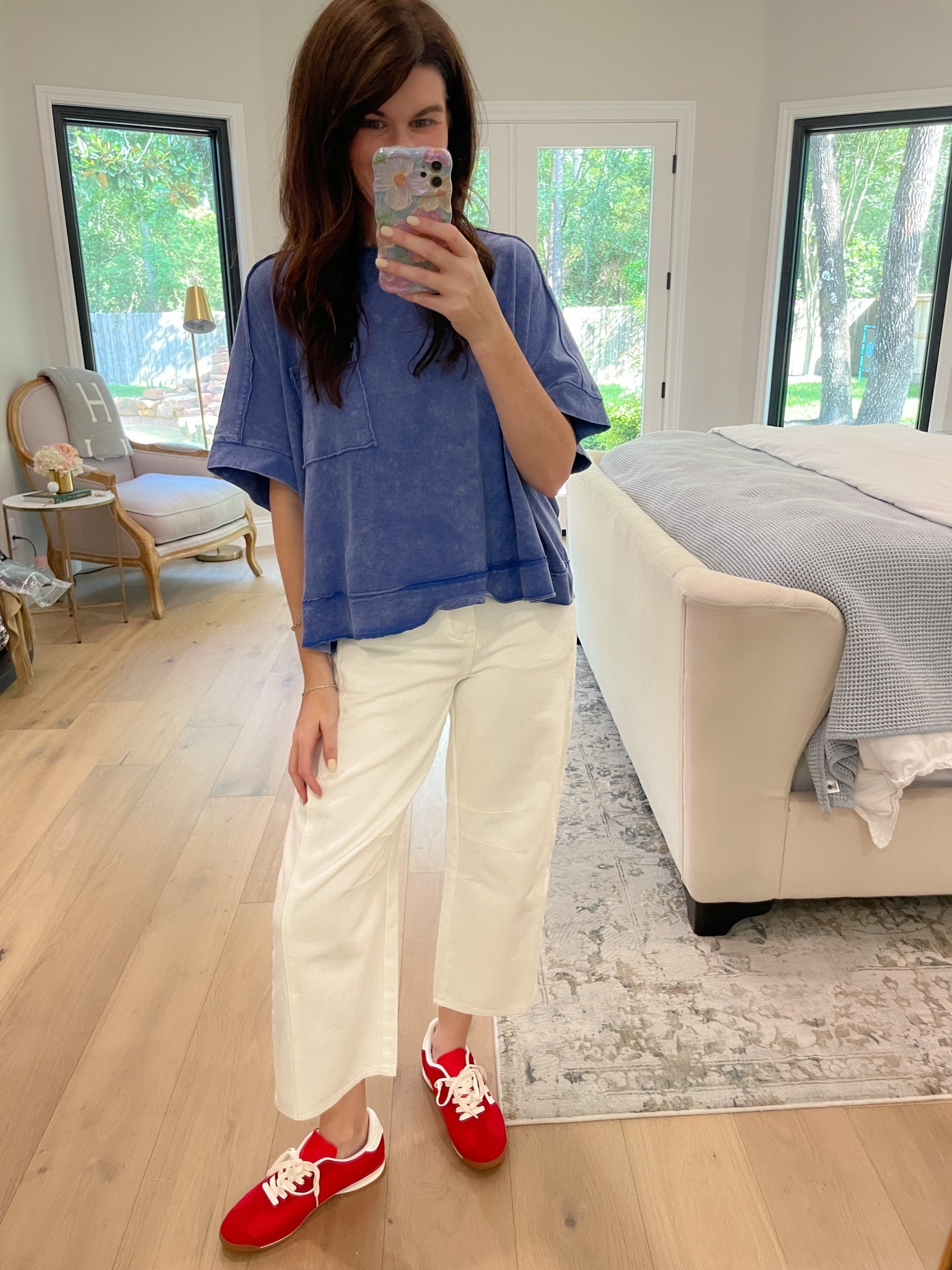 Columbia White Barrel Jeans