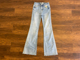Risen Raw Hem Bootcut Jeans