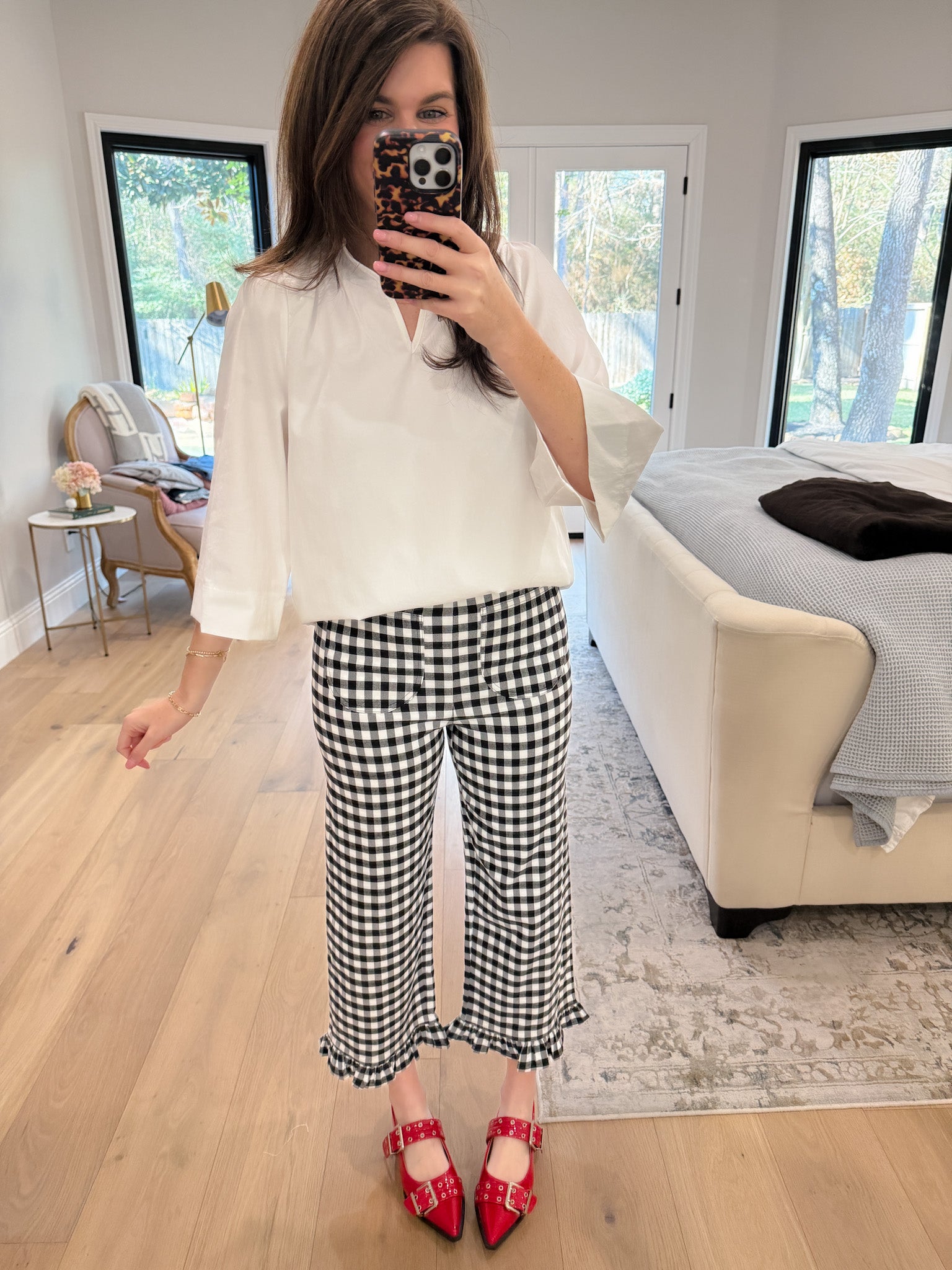 Fresh Start Ruffle Neck Top