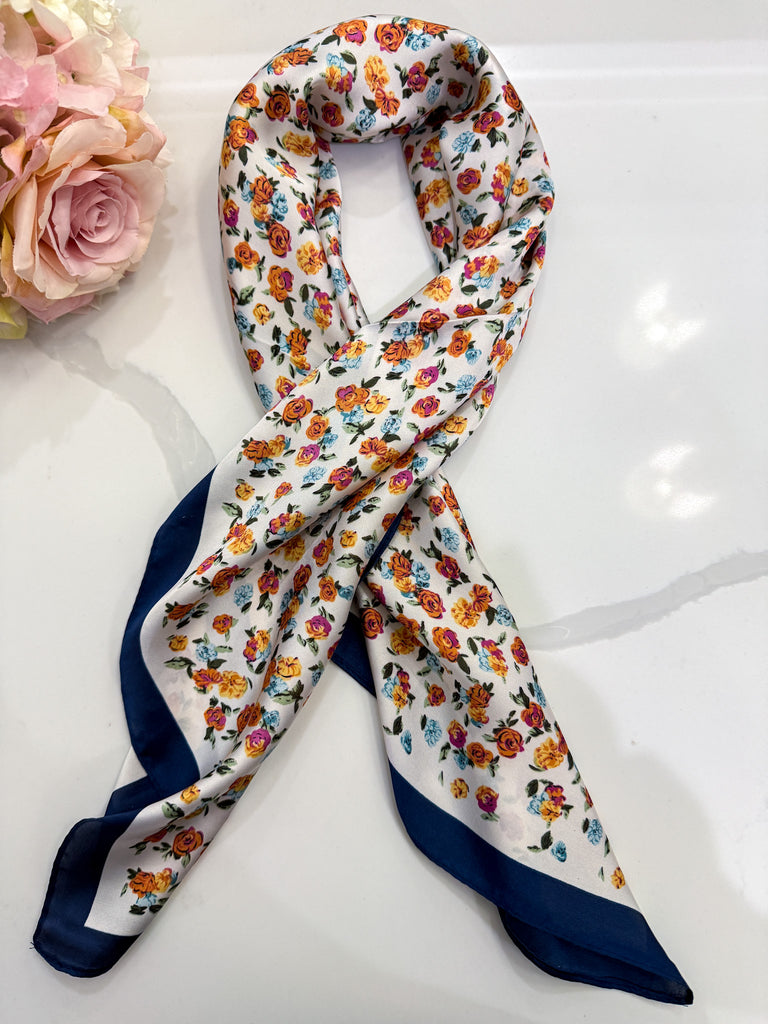 Rose Garden Bandana in Navy *Final Sale*