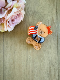 Star Spangled Bear Claw Clip *Final Sale*