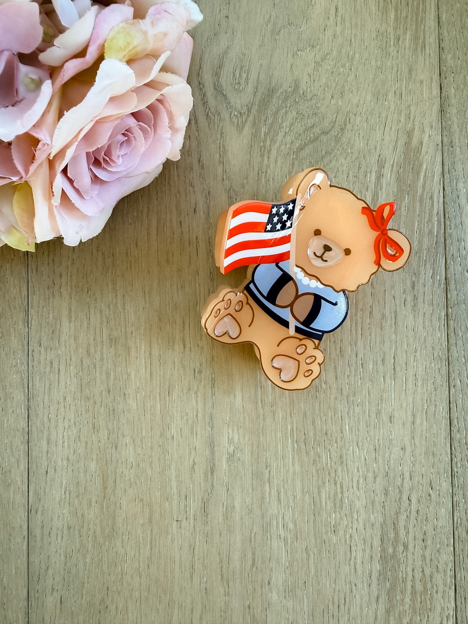 Star Spangled Bear Claw Clip *Final Sale*