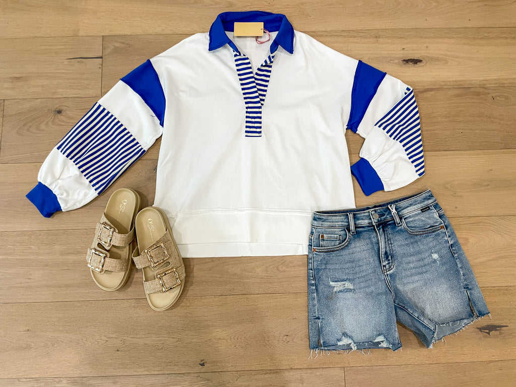 Winning Team Pullover in White