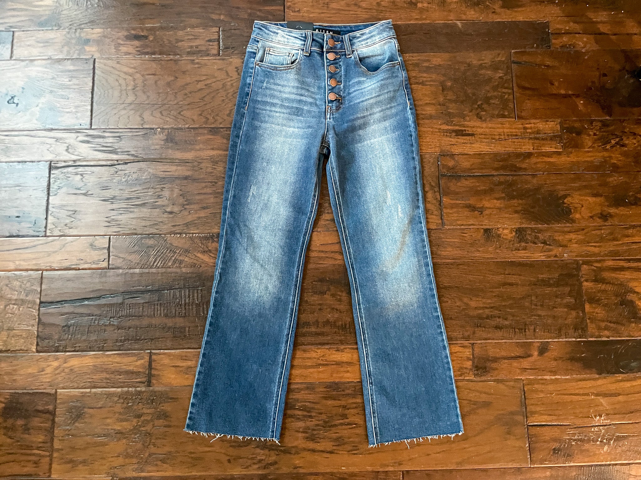 Risen Nova Button Fly Straight Leg Jeans