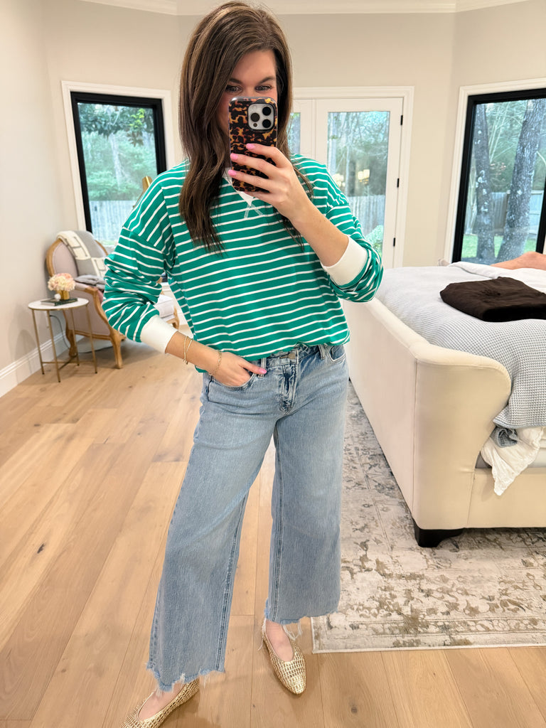 Everyday Play Striped Tee in Green