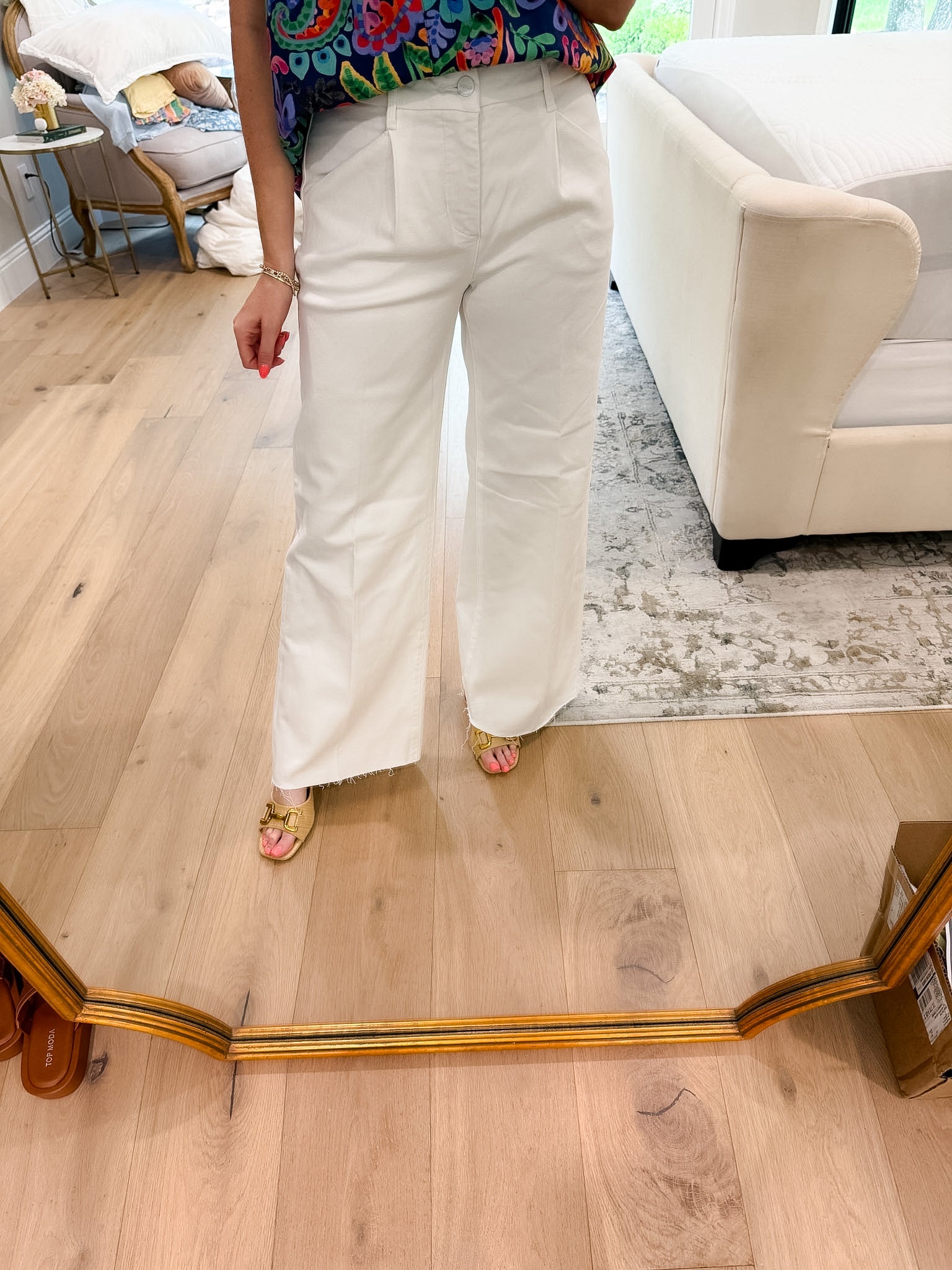 Risen First Class Tummy Control Pleated Trousers