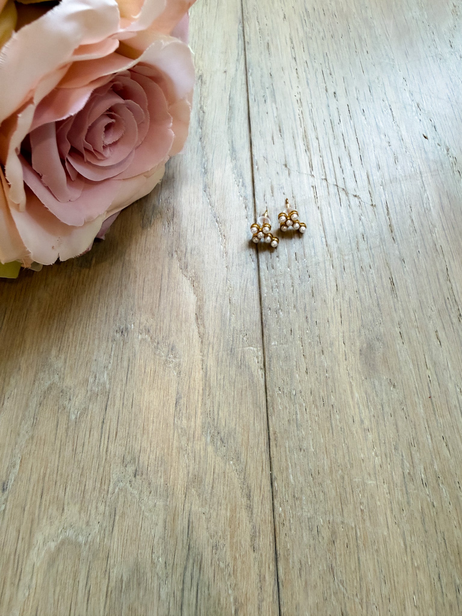 Pearl Cross Earrings *Final Sale*