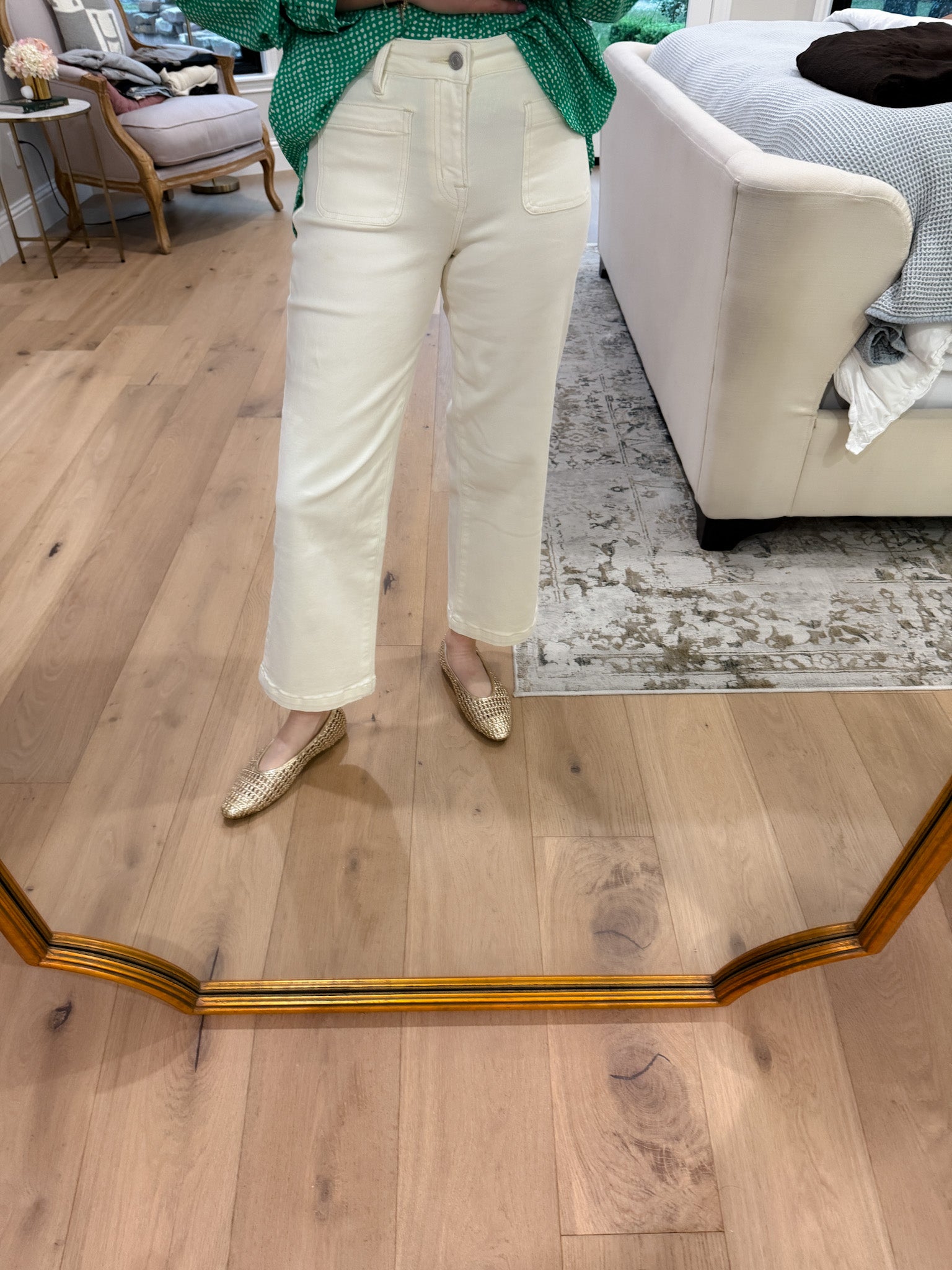 Mica Coastal Crop Wide Leg Jeans