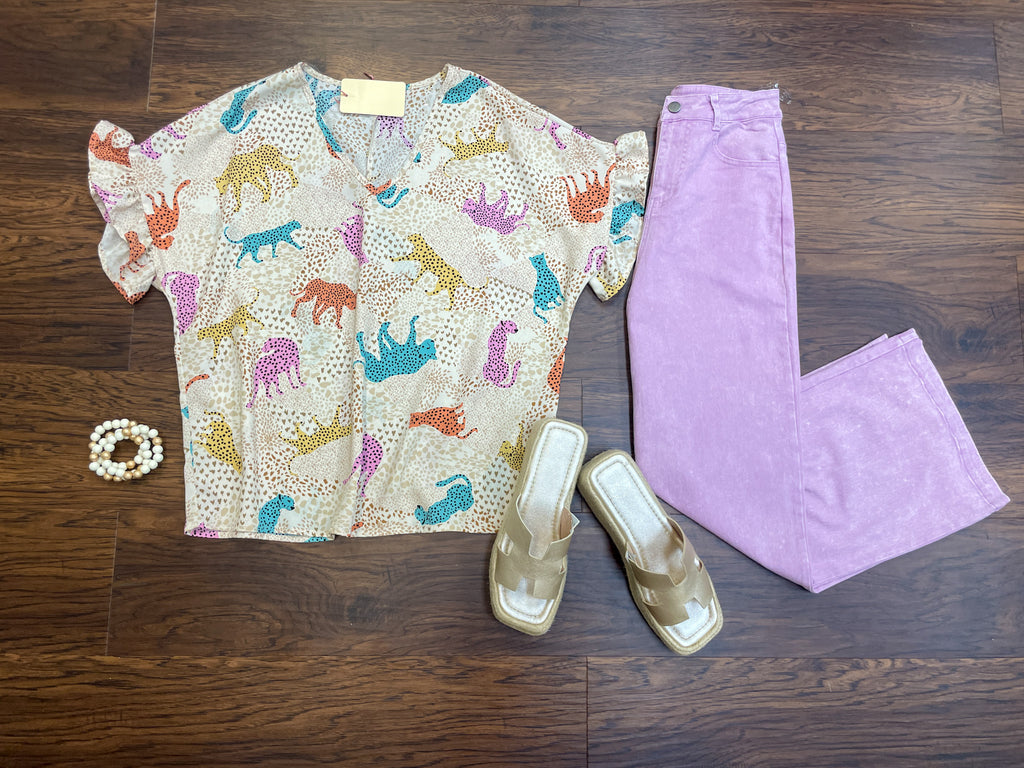 Colorful Safari Top