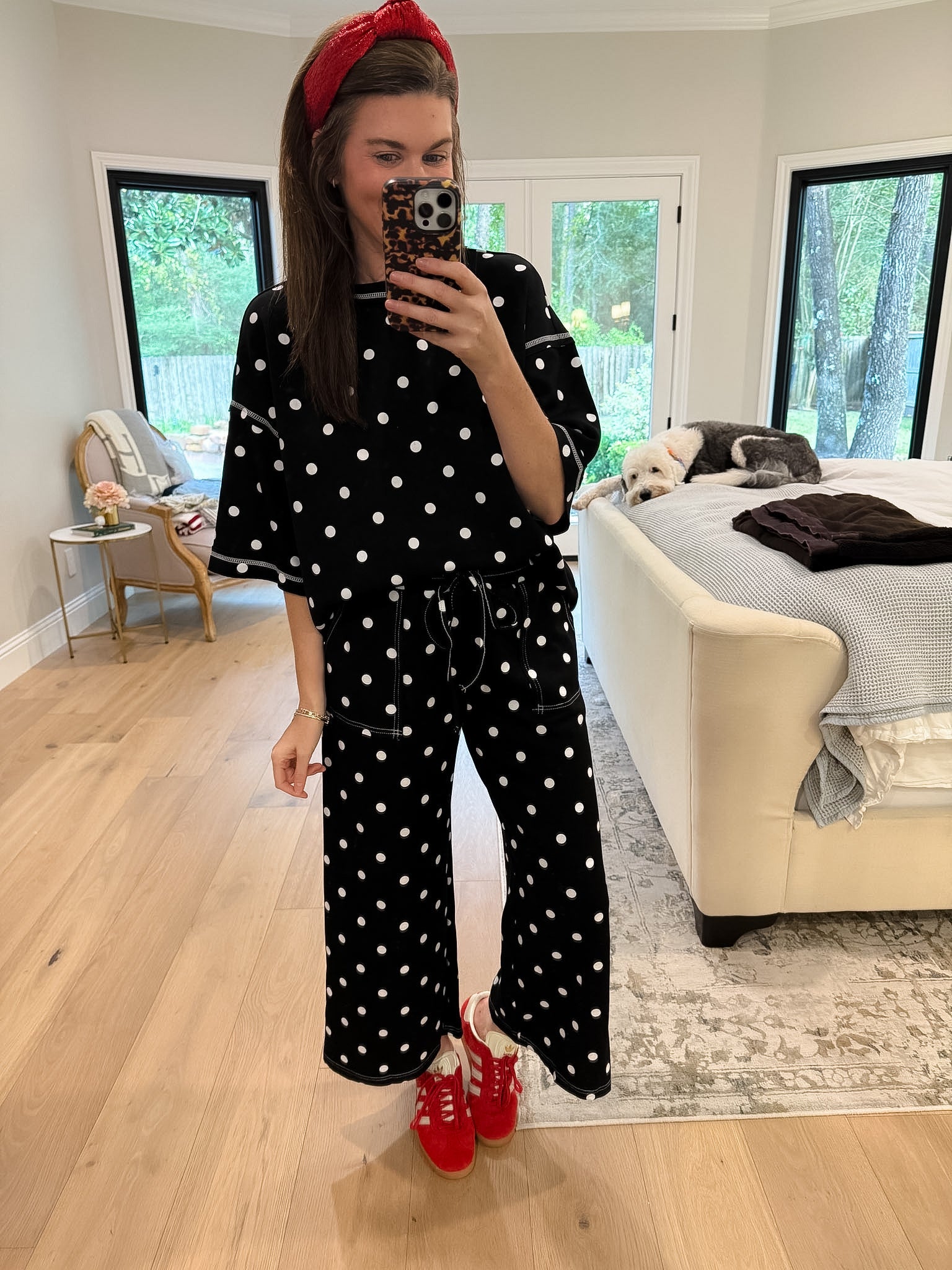 Perfectly Spotted Set in Black