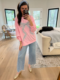 Sweet Statement Sweatshirt in Pink