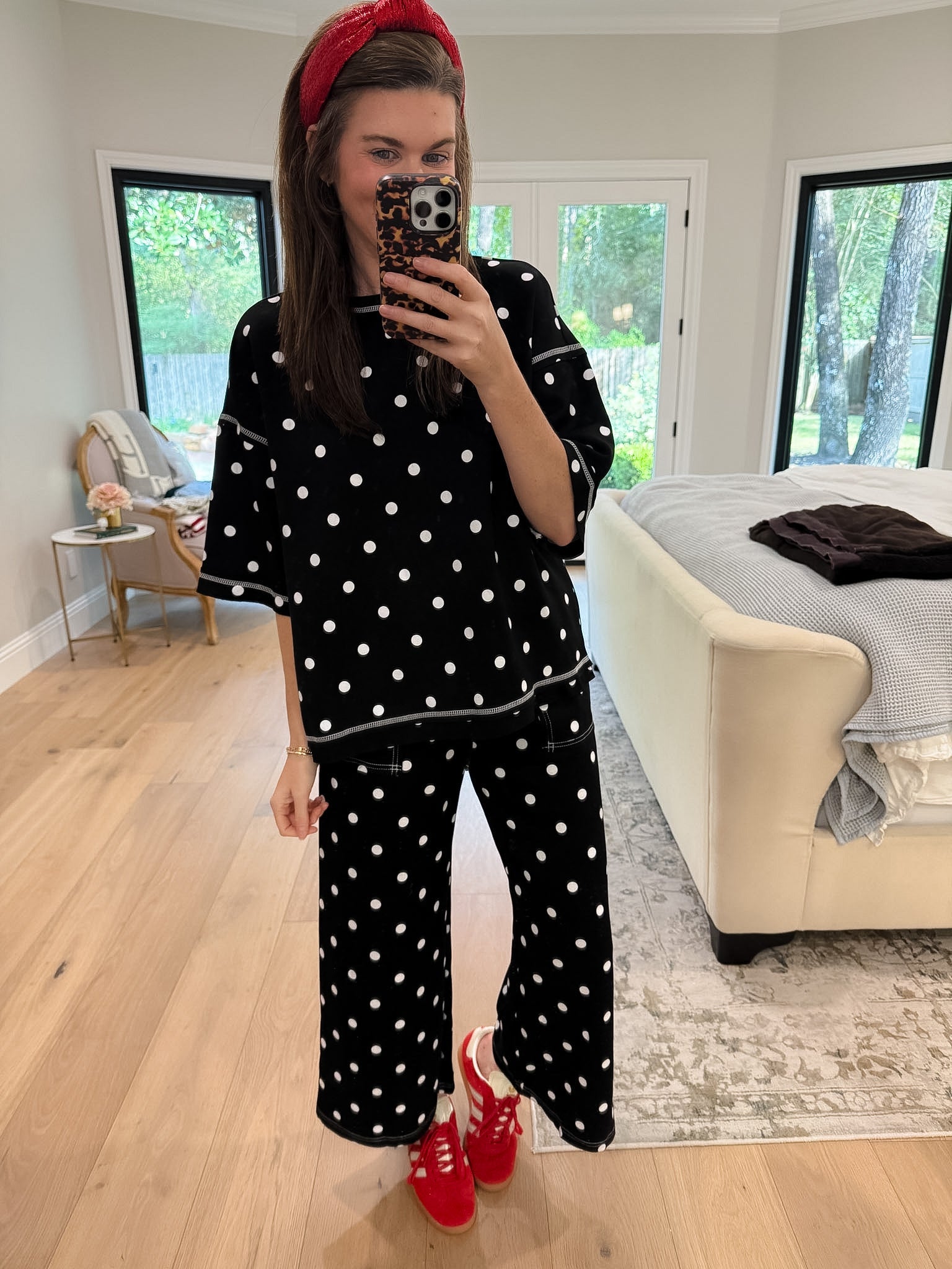 Perfectly Spotted Set in Black