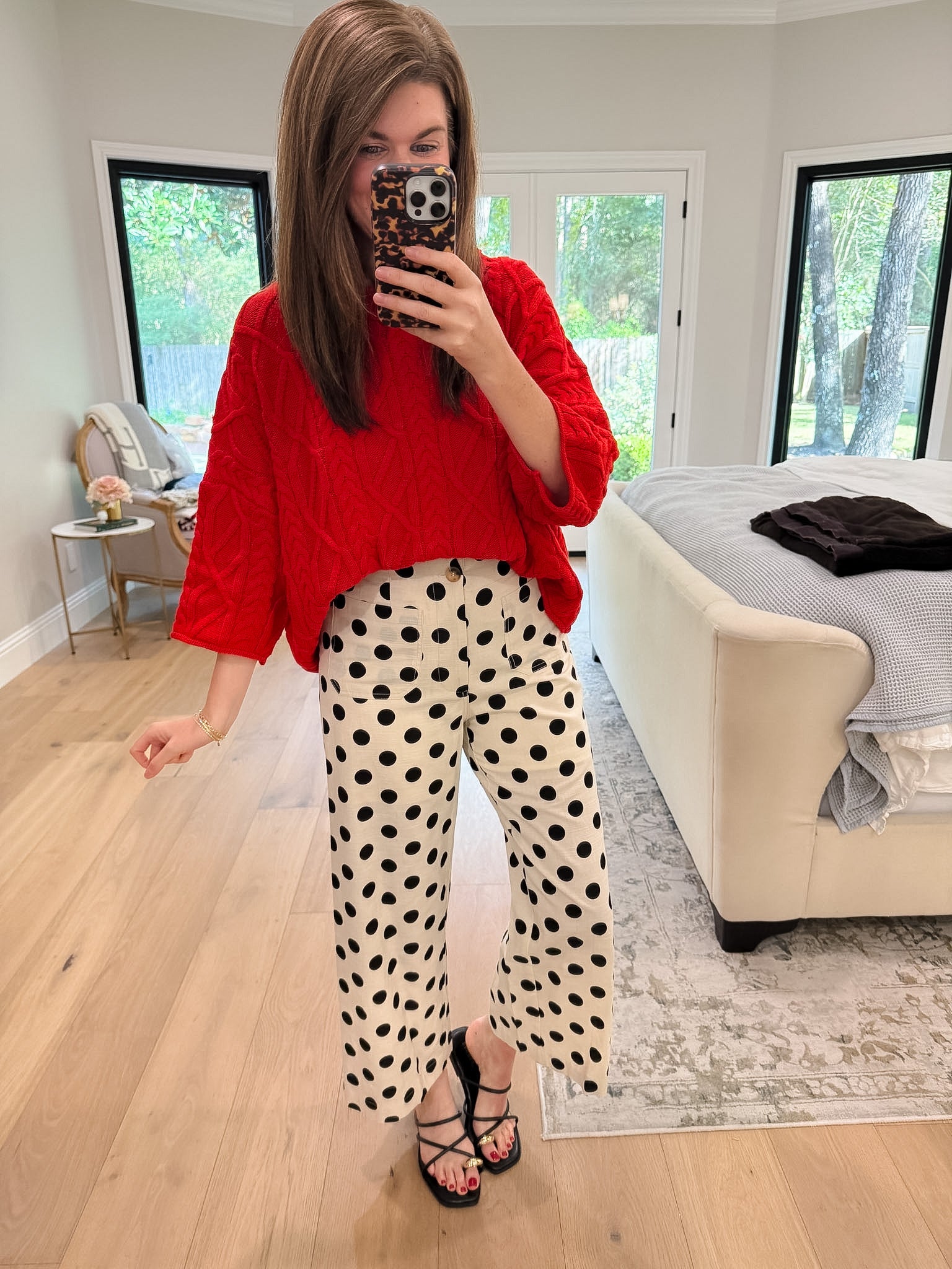 Forever Favorite Cable Knit Sweater in Red