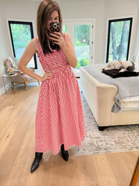 Sweet Tradition Gingham Maxi Dress